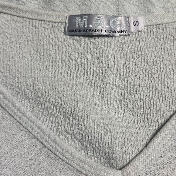 Vintage M.A.C. Pale Blue V-Neck Pullover Sweater - Picture 3 of 3